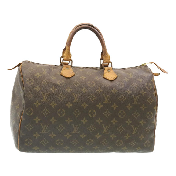 LOUIS VUITTON Monogram Speedy 35 Hand Bag M41524 LV Auth rh036